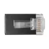 Conector modular blindado ACT RJ45 (8P/8C) para cable redondo con conductores macizos