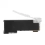 Conector modular blindado ACT RJ45 (8P/8C) CAT6 para cable redondo con conductores macizos o flexibles