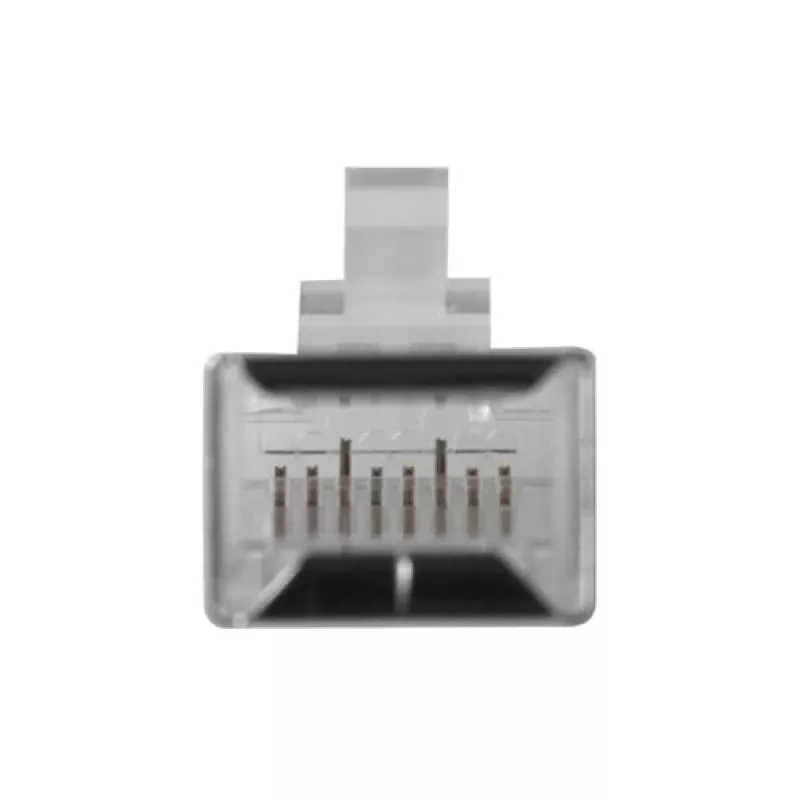 Conector modular blindado ACT RJ45 (8P/8C) CAT6 para cable redondo con conductores macizos o flexibles
