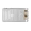 Conector modular ACT RJ45 (8P/8C) CAT6 para cable redondo con hilos macizos o flexibles