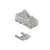 Conector modular ACT RJ45 (8P/8C) CAT6 para cable redondo con hilos macizos o flexibles