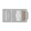 Conector modular ACT RJ45 (8P/8C) CAT6 para cable redondo con hilos macizos o flexibles