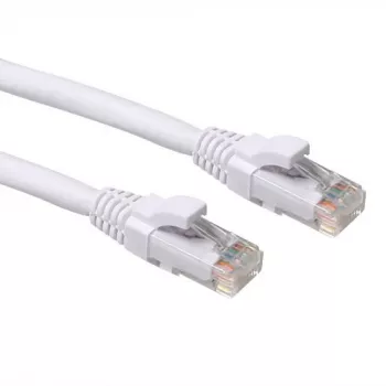 ACT Blanco 1,00 metros cable de red U/UTP CAT6A sin protección de pestaña con conectores RJ45