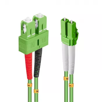 Cable de fibra óptica/InfiniBand Lindy 46324 10 m 2x LC 2x SC verde