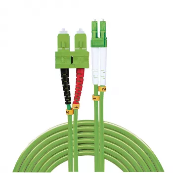 Cable de fibra óptica/InfiniBand Lindy 46324 10 m 2x LC 2x SC verde