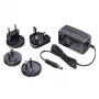 Fuente de alimentación multinacional Lindy 5VDC 2,6A, 5,5/2,1mm, interior, AC, negra