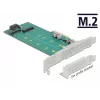 Tarjeta de expansión DeLOCK PCI Express x4 a M.2 Key B + M - perfil bajo