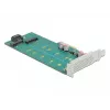Tarjeta de expansión DeLOCK PCI Express x4 a M.2 Key B + M - perfil bajo