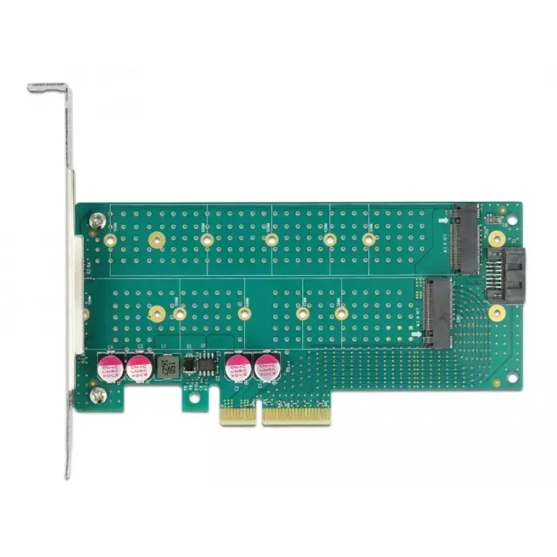Tarjeta de expansión DeLOCK PCI Express x4 a M.2 Key B + M - perfil bajo