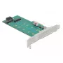 Tarjeta de expansión DeLOCK PCI Express x4 a M.2 Key B + M - perfil bajo