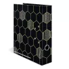 Archivador HERMA 7016 A4 negro gris con anillas D