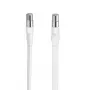 Hama 00305110 cable coaxial tipo F blanco