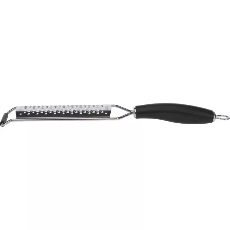 Westmark Technicus-Square 14122270 rallador plano, acero inoxidable/TPE, lazo para colgar, 65 mm, negro