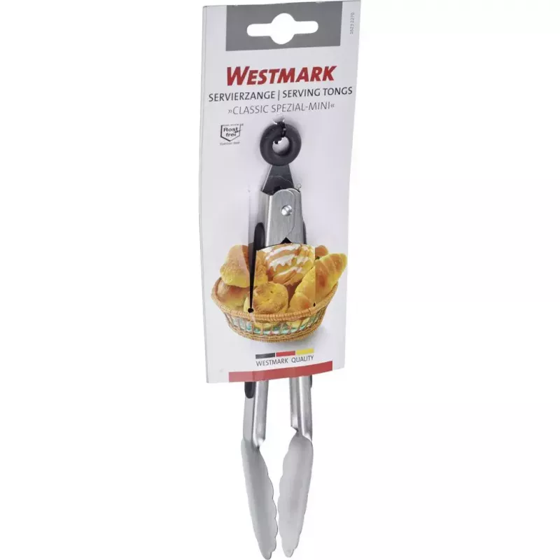 Pinza de cocina Westmark Classic Spezial Mini 200 mm – acero inoxidable, mangos de TPE