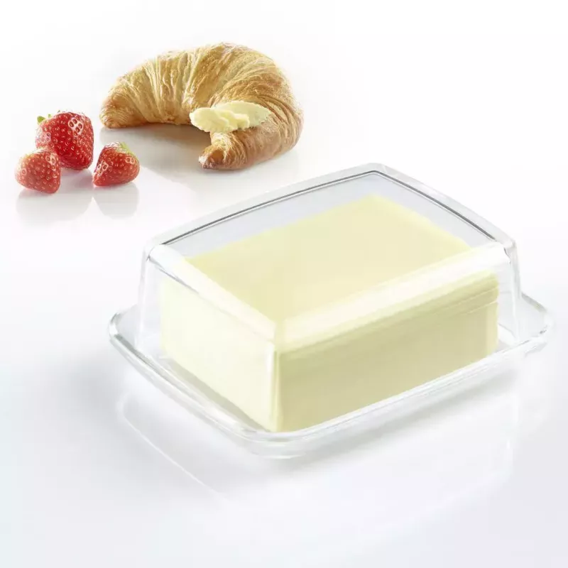 Mantequillera Westmark 20852260, cristal rectangular, 143×118×55 mm, transparente
