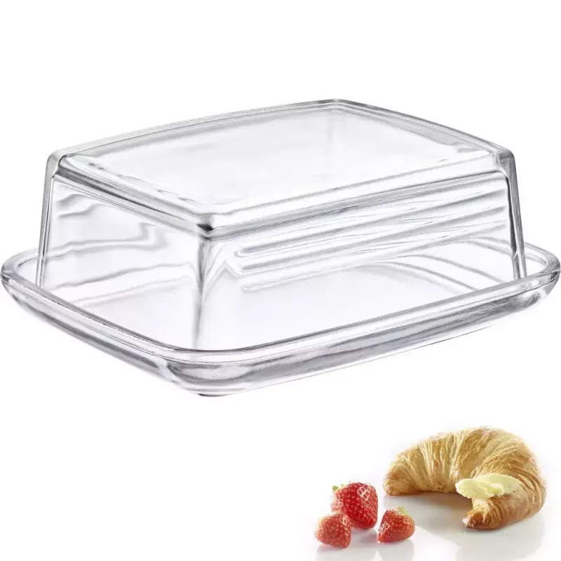 Mantequillera Westmark 20852260, cristal rectangular, 143×118×55 mm, transparente