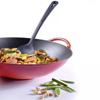Cuchara para wok Westmark Gentle Plus, poliamida, longitud 315 mm, anchura 72 mm, negra