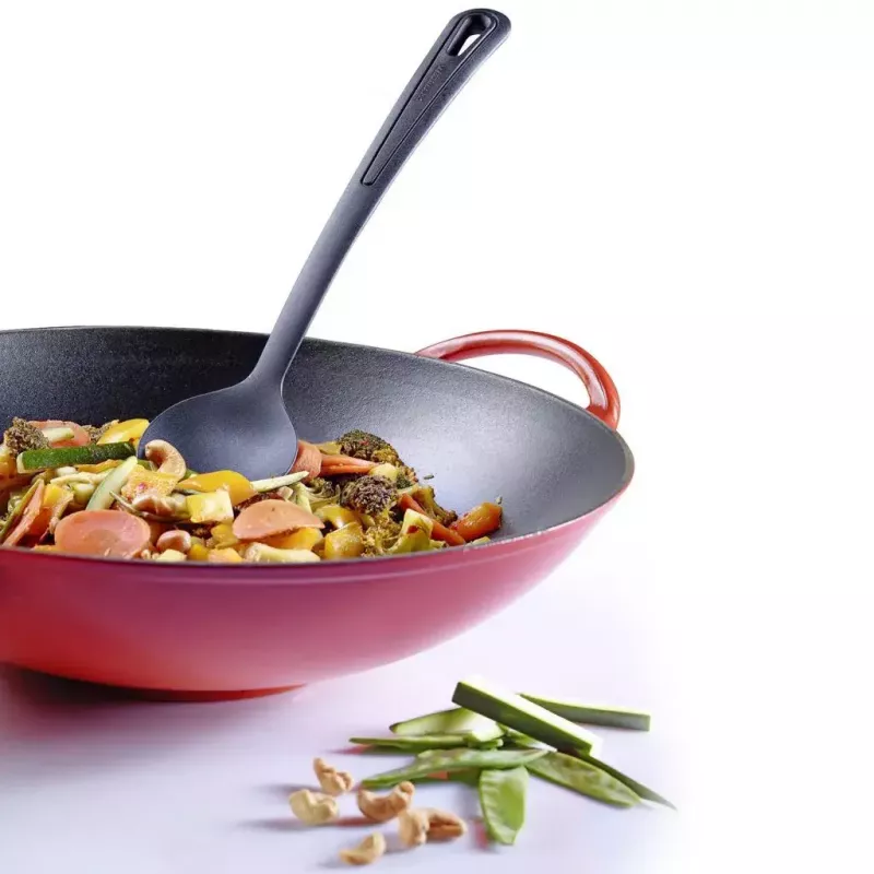 Cuchara para wok Westmark Gentle Plus, poliamida, longitud 315 mm, anchura 72 mm, negra