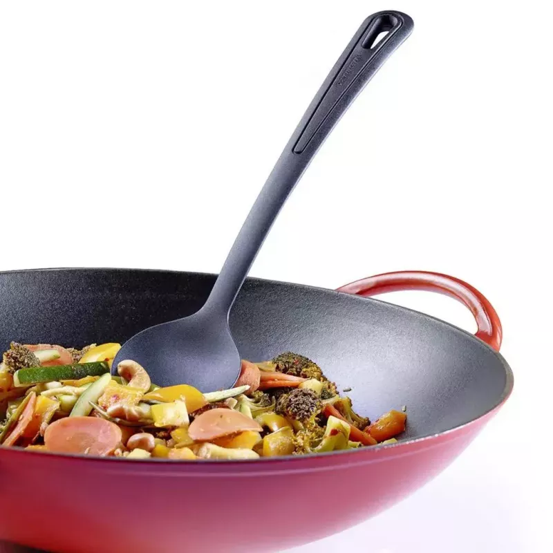 Cuchara para wok Westmark Gentle Plus, poliamida, longitud 315 mm, anchura 72 mm, negra