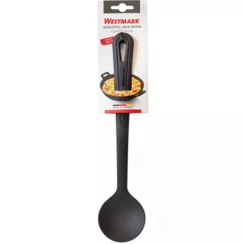 Cuchara para wok Westmark Gentle Plus, poliamida, longitud 315 mm, anchura 72 mm, negra