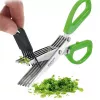 Tijeras de cocina Westmark Kräuter‑Fee 200 mm – hojas de acero inoxidable, mango verde, para hierbas