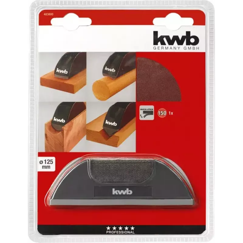 Plato de lijado KWB 483800 Set de accesorios de lijado manual P150 1 ud.