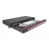 DeLOCK caja de empalme de fibra óptica 67005 negra metal 482x220x44 mm