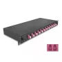 DeLOCK caja de empalme de fibra óptica 67005 negra metal 482x220x44 mm