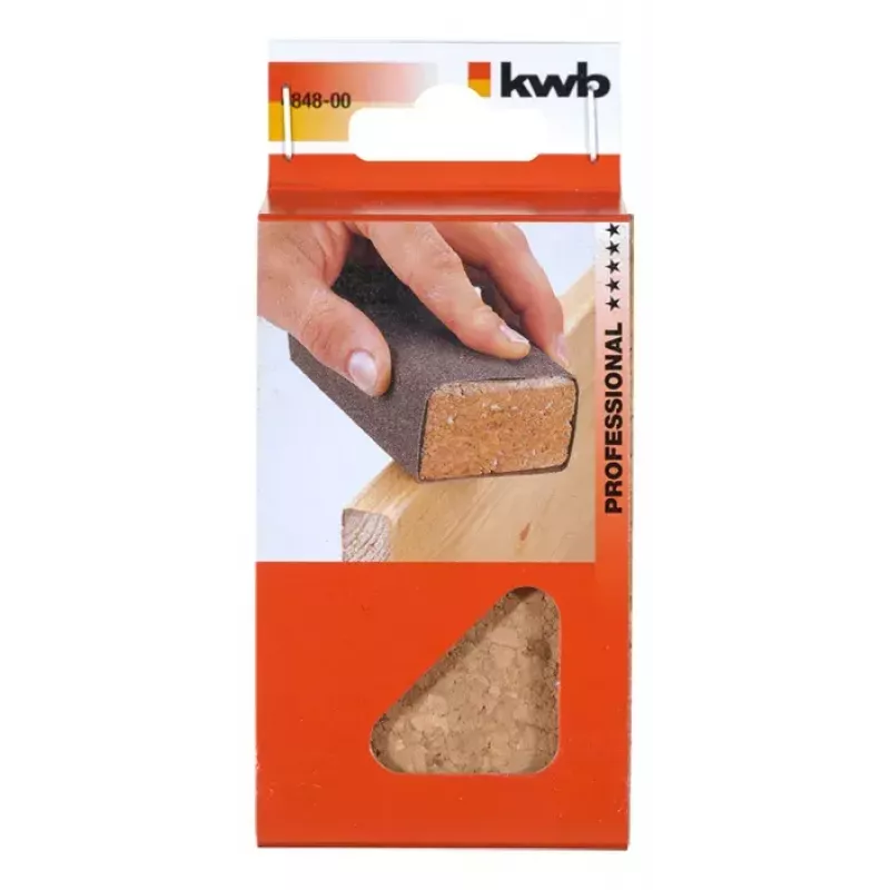 Lijadora manual KWB 484900 madera corcho 80 mm x 40 mm x 120 mm