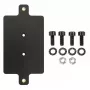 Placa base Brodit 216409 negro 160x80x7 mm