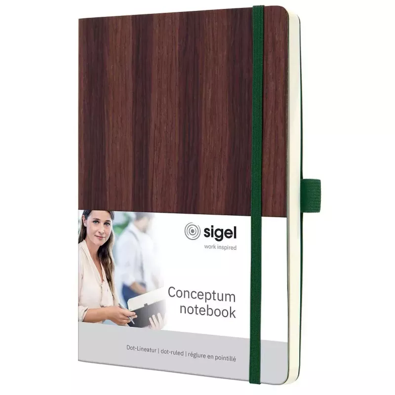 Cuaderno Sigel CO674 A5 194 hojas marrón punteado