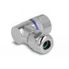 Conector hembra M12 DeLOCK codificación A de 3 polos 90° acodado metal