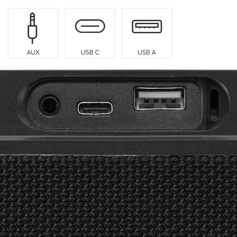 Altavoz portátil estéreo Hama Mate Pro negro 60 W