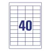 Etiqueta autoadhesiva Avery 4780-65 rectangular permanente blanca 2600 uds.