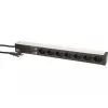 Unidad de distribución de corriente Max Hauri AG 107750 7 tomas AC 1U negro plata