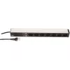 Unidad de distribución de corriente Max Hauri AG 107750 7 tomas AC 1U negro plata