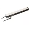 Unidad de distribución de corriente Max Hauri AG 107750 7 tomas AC 1U negro plata