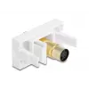DeLOCK 90872 Adaptador de cable Mini-DIN 4 polos Blanco