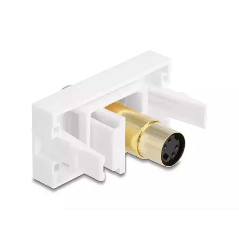 DeLOCK 90872 Adaptador de cable Mini-DIN 4 polos Blanco