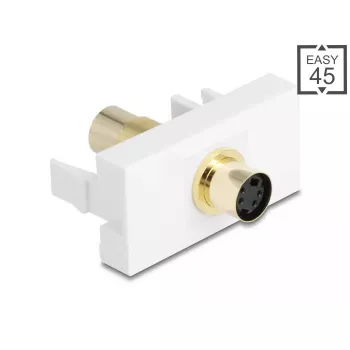 DeLOCK 90872 Adaptador de cable Mini-DIN 4 polos Blanco