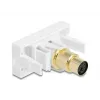 DeLOCK 90873 Adaptador de cable Mini-DIN 6 polos Blanco