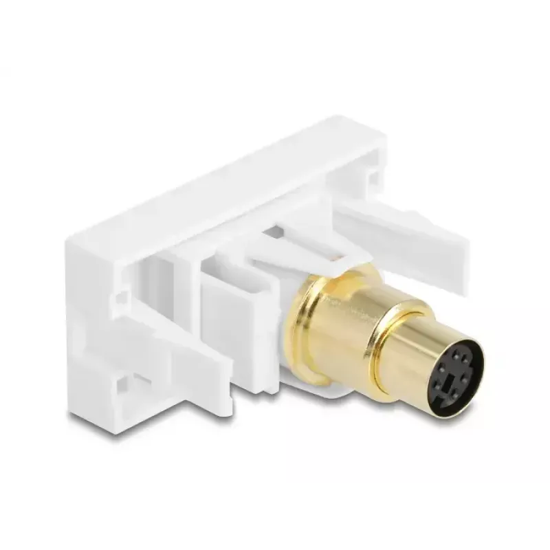 DeLOCK 90873 Adaptador de cable Mini-DIN 6 polos Blanco