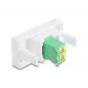 Adaptador de cable DeLOCK 90875 LC Dúplex Verde Blanco