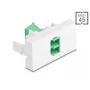 Adaptador de cable DeLOCK 90875 LC Dúplex Verde Blanco