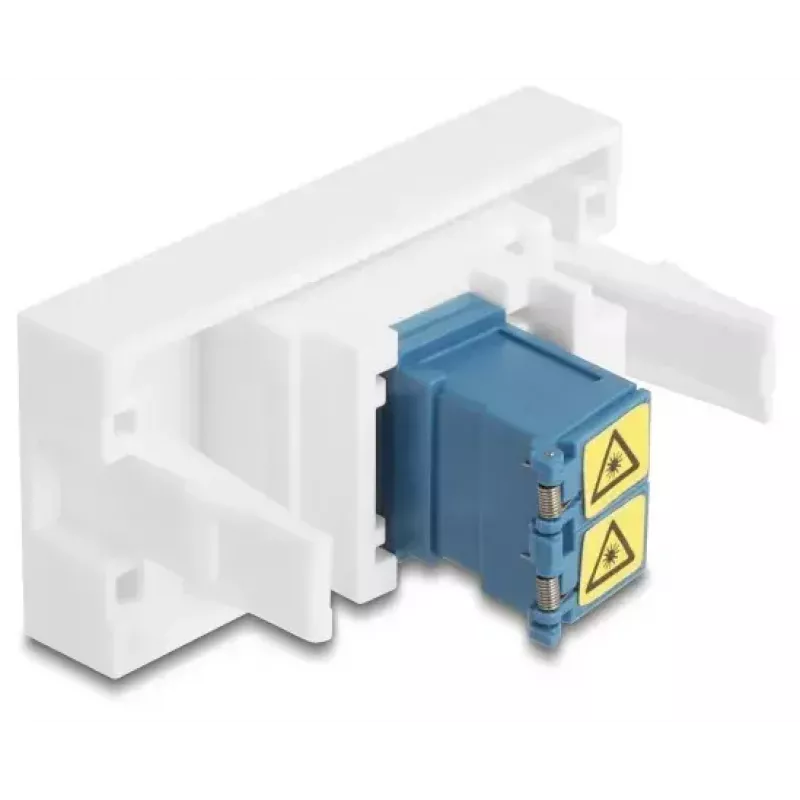 DeLOCK 90876 Adaptador de cable LC Dúplex Azul Blanco