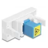 DeLOCK 90878 Adaptador de cable SC Simplex Azul Blanco