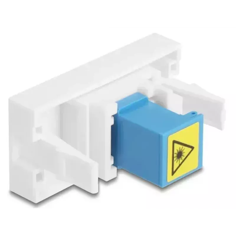 DeLOCK 90878 Adaptador de cable SC Simplex Azul Blanco
