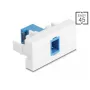 DeLOCK 90878 Adaptador de cable SC Simplex Azul Blanco