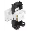 DeLOCK 90879 Adaptador de cable RJ45 LSA 180° Negro Blanco
