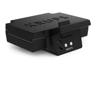 Sandwichera KRUPS FDK461, 850 W, negra, hace 4 sándwiches, 234×265×108 mm